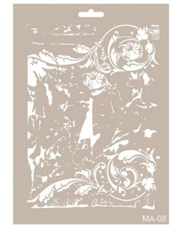STENCIL MIX-MEDIA CADENCE 