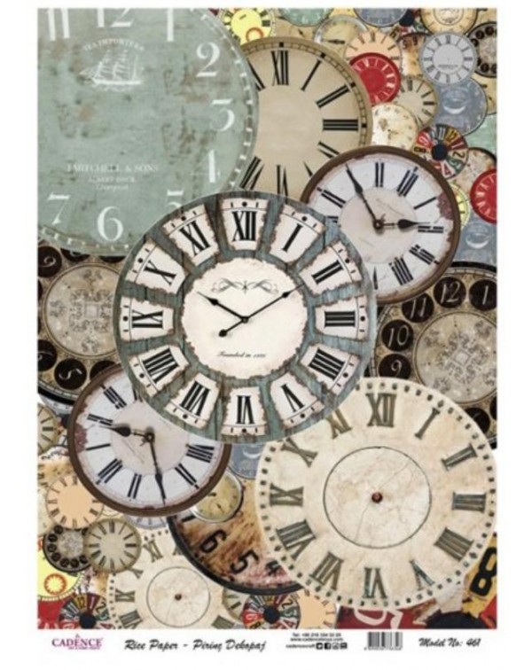 Papel de Arroz ESFERAS RELOJ CADENCE Papel de Arroz ESFERAS RELOJ CADENCE