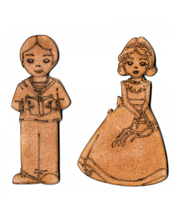 SET PAREJA COMUNIÓN Siluetas DM 