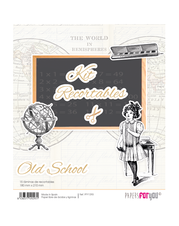 KIT RECORTABLES OLD SCHOOL