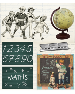 KIT RECORTABLES OLD SCHOOL