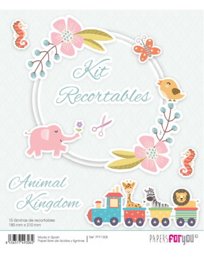 KIT RECORTABLES ANIMAL KINGDOM