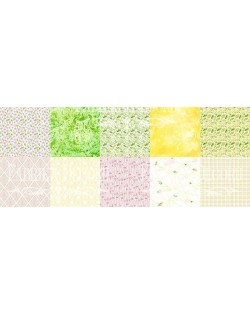 Set Spring blossom 10 PAPELES DOBLE CARA