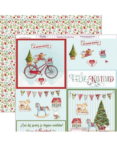 Papel scrap “Feliz Navidad” Dayka