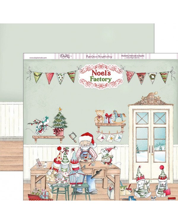 Papel scrap “Noel’s Factory” Dayka Papel scrap “Noel’s Factory” Dayka