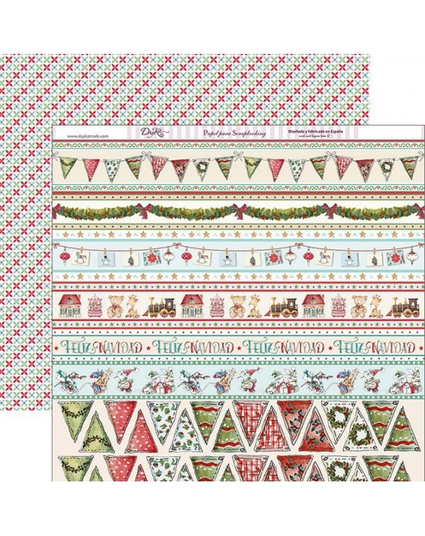 Papel scrap “Adornos decorativos” Dayka Papel scrap “Adornos decorativos” Dayka