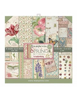 Colección Spring Botanic 12x12" stamperia SBBL50