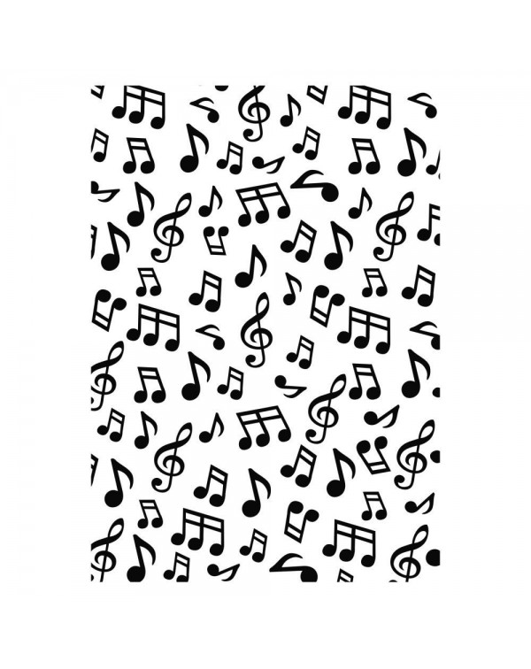 Carpeta embosing notas musicales