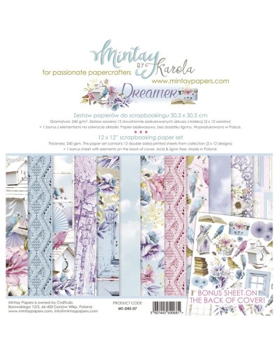  MINTAY BY KAROLA SET PAPEL 12x12'' - Dreamer