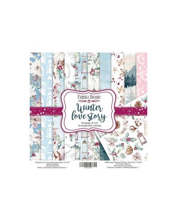 SET Winter Love Story 10 PAPELES DOBLE CARA SET Winter Love Story 10 PAPELES DOBLE CARA