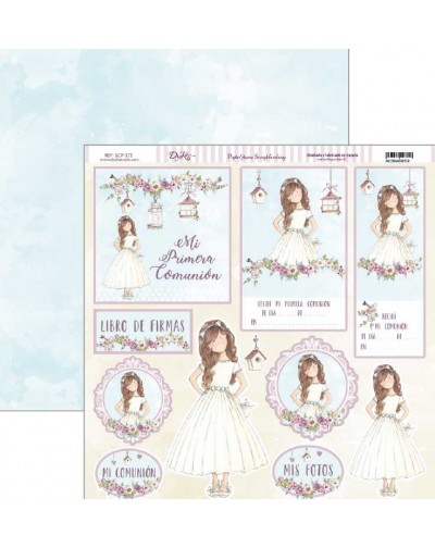 Papel doble cara comunion DAYKA 371