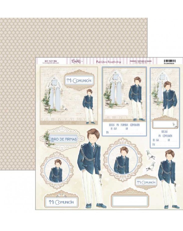Papel doble cara comunion DAYKA 384